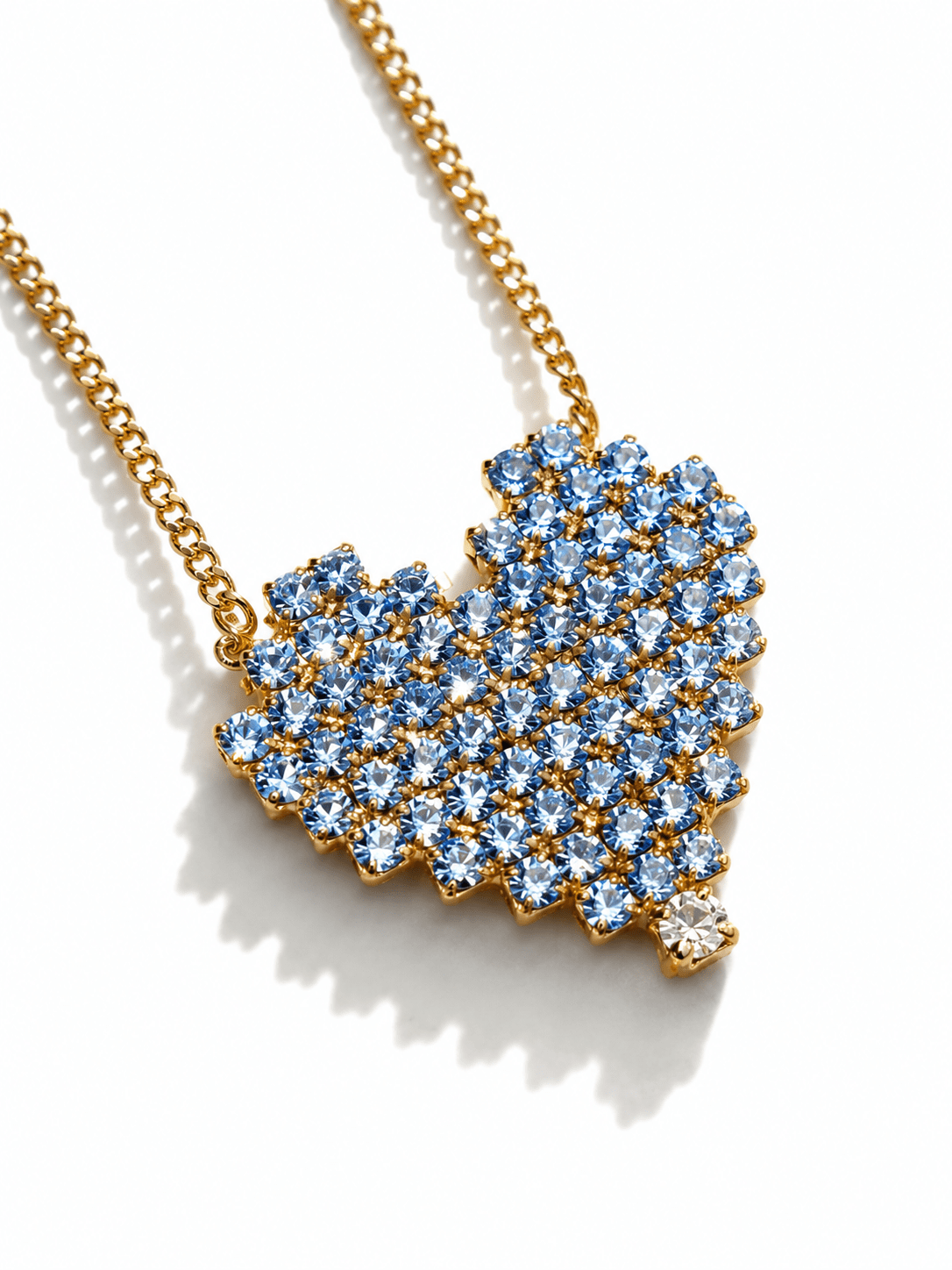TOVA Candy Heart Necklace - Freckled Poppy