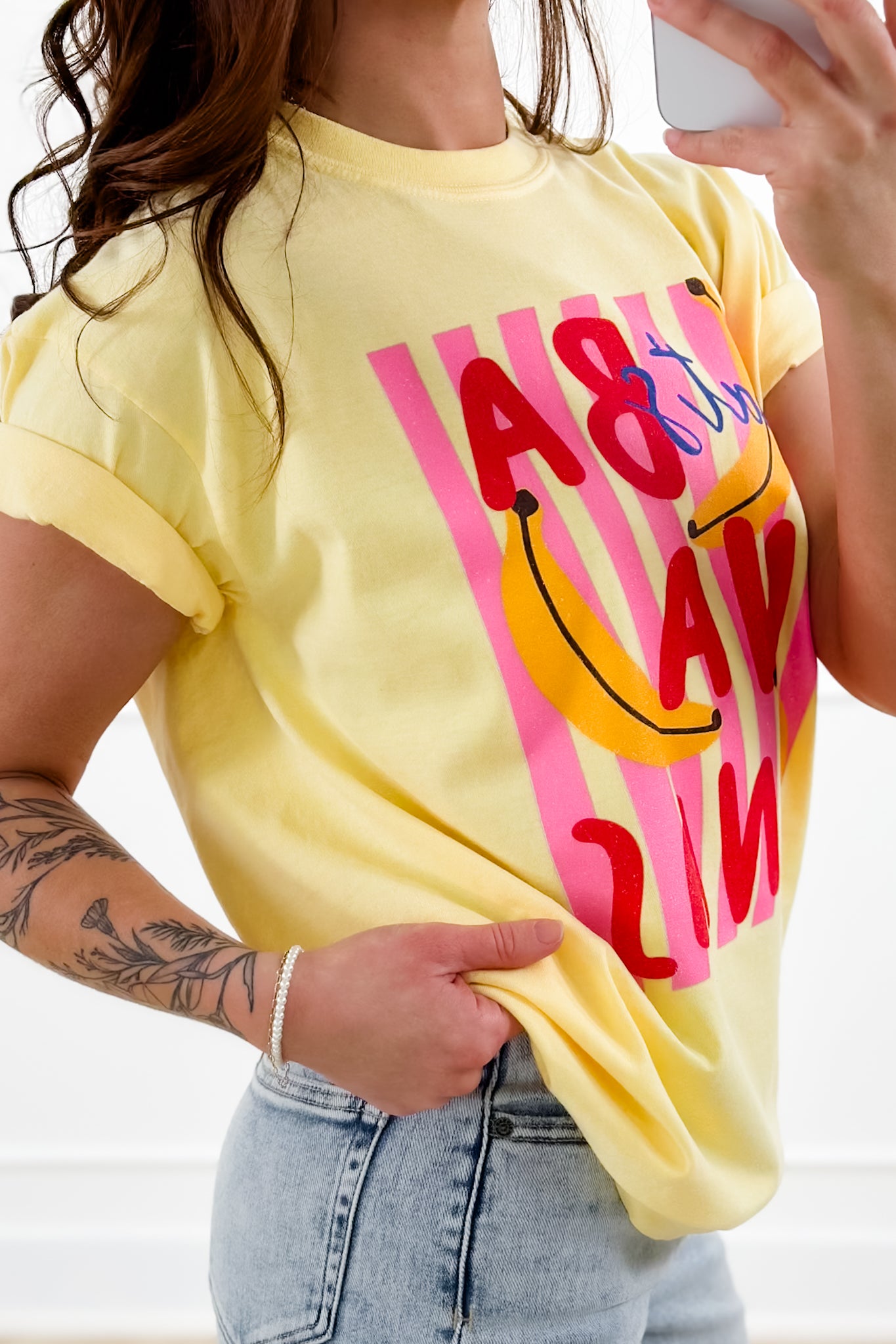 Plus/Reg Short Sleeve "That's Bananas" Graphic Tee