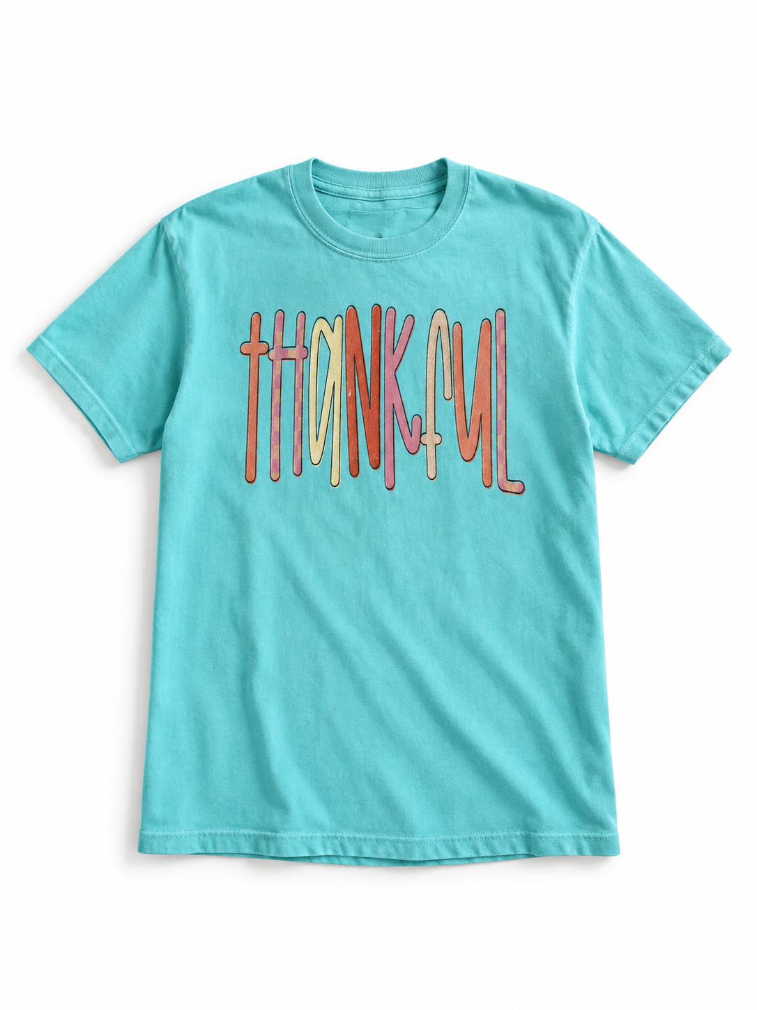 Plus/Reg Short Sleeve Thankful Graphic Tee