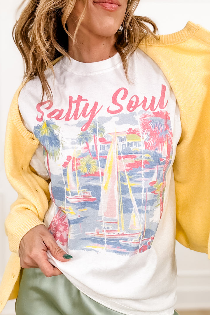Plus/Reg Short Sleeve "Salty Soul" Graphic Tee