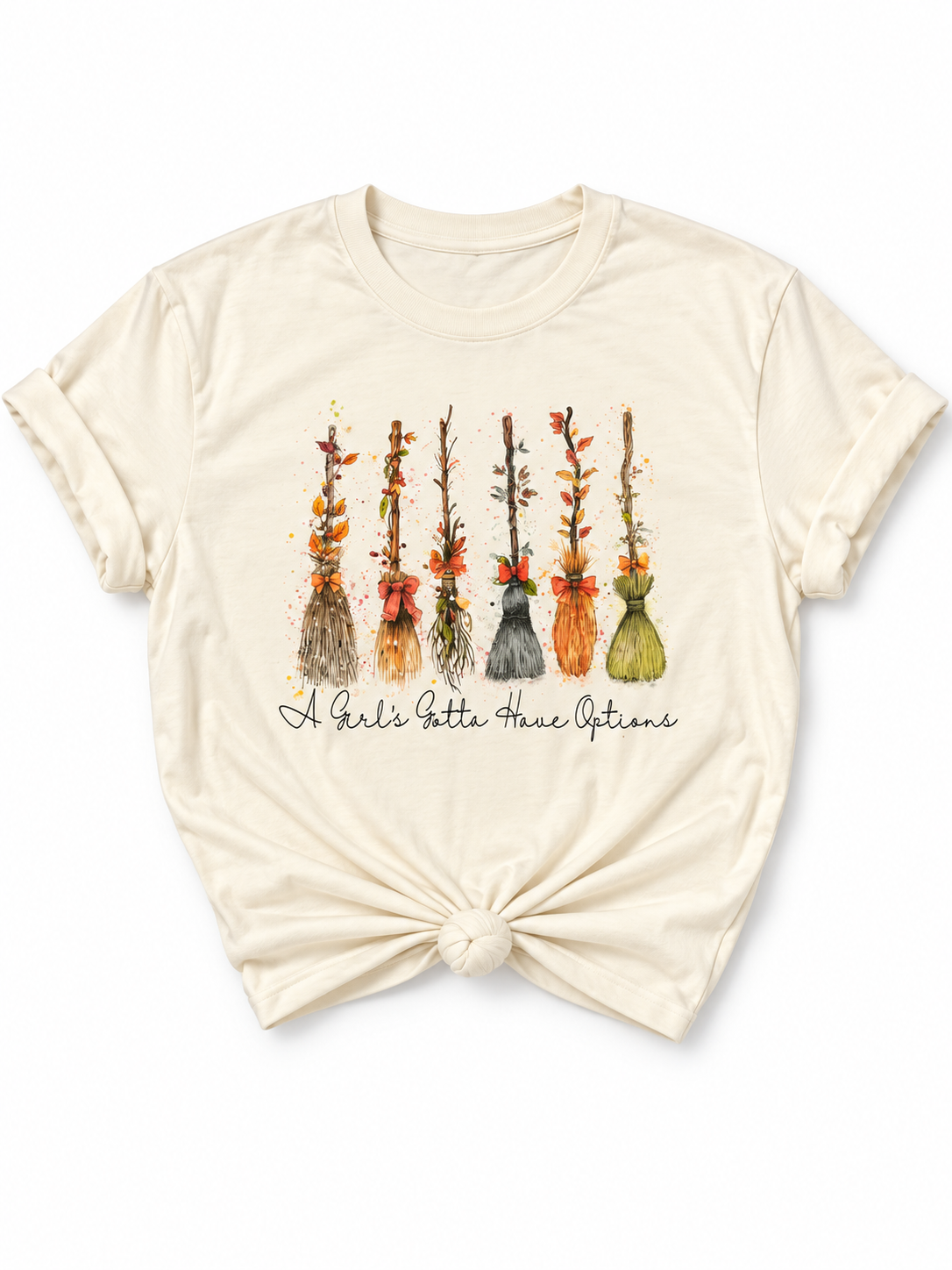 Plus/Reg Short Sleeve "A Girl's Gotta Have Options" Graphic Tee