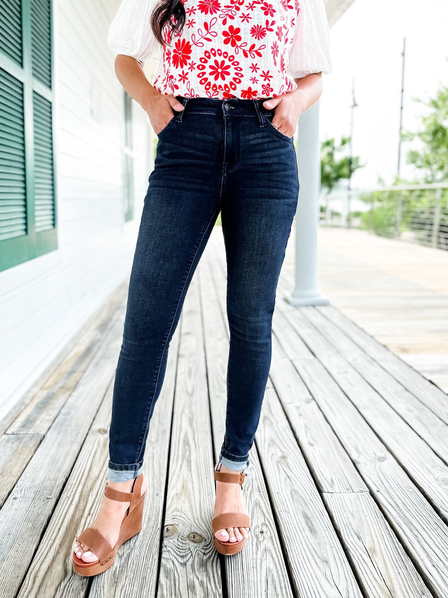 Judy Blue Everyday Wear 2.0 High Waist Non-Distressed Skinny Jeans