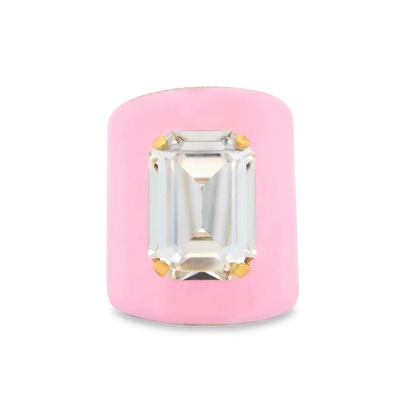 TOVA Mini Roddy Gold Plated Crystal Ring - Freckled Poppy