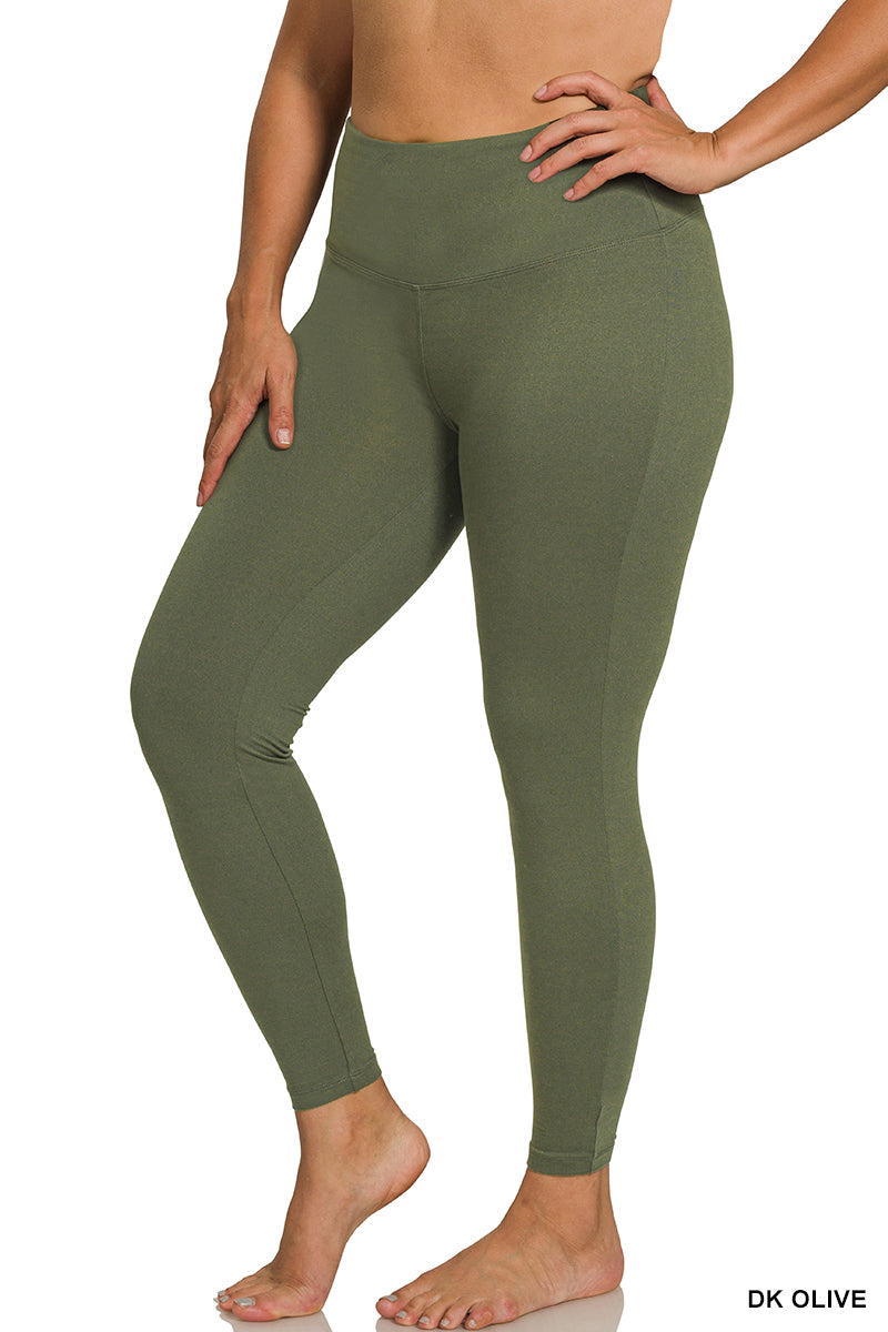 Door Buster! Zenana Premium Microfiber Wide Waistband Leggings