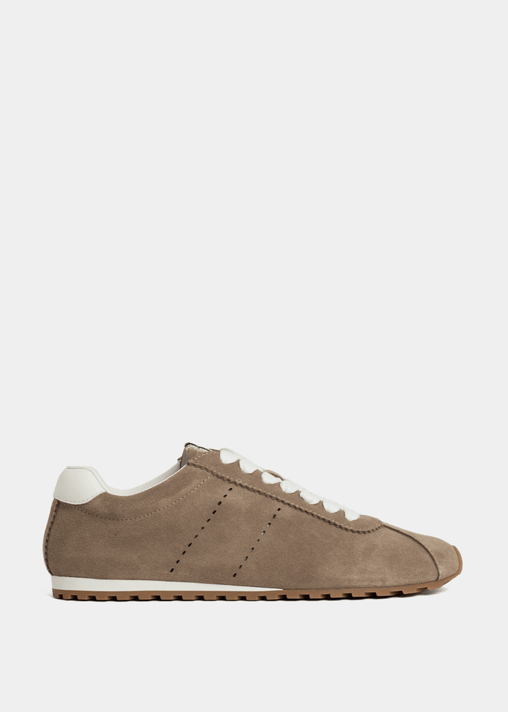 Shu Shop Suede Lace Up Sneaker - Freckled Poppy