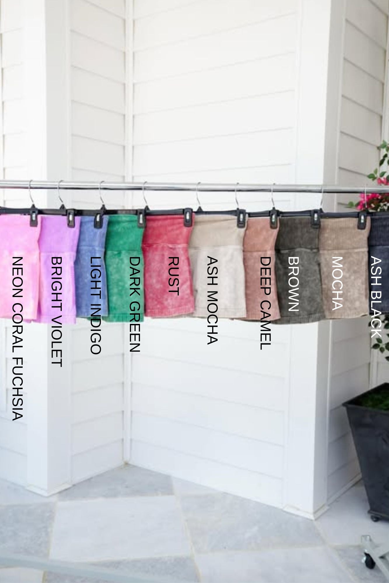 Restock!! Door Buster! Zenana Seamless High Waisted Stone Washed Shorts