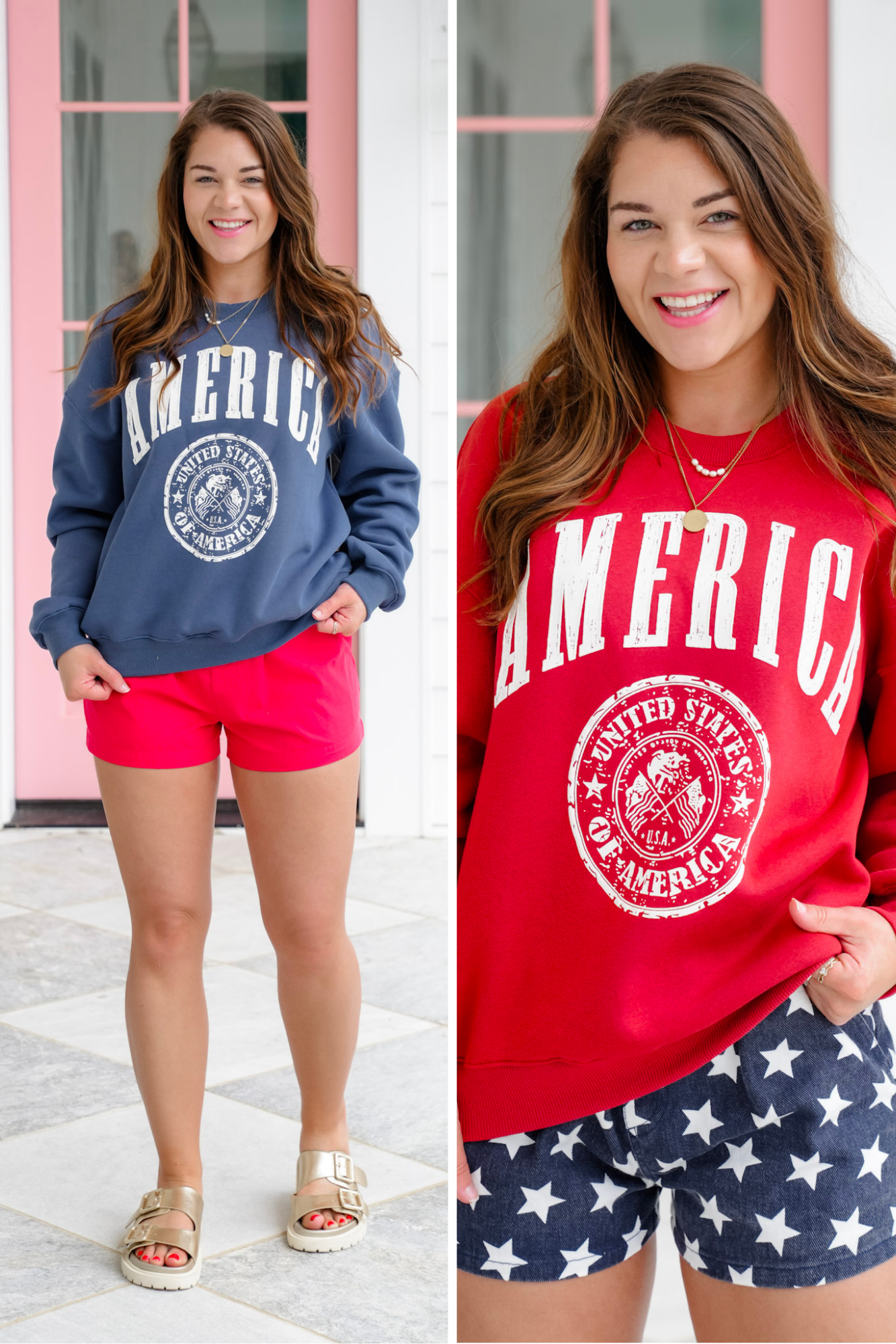Restock! Long Sleeve "America" Graphic Sweatshirt