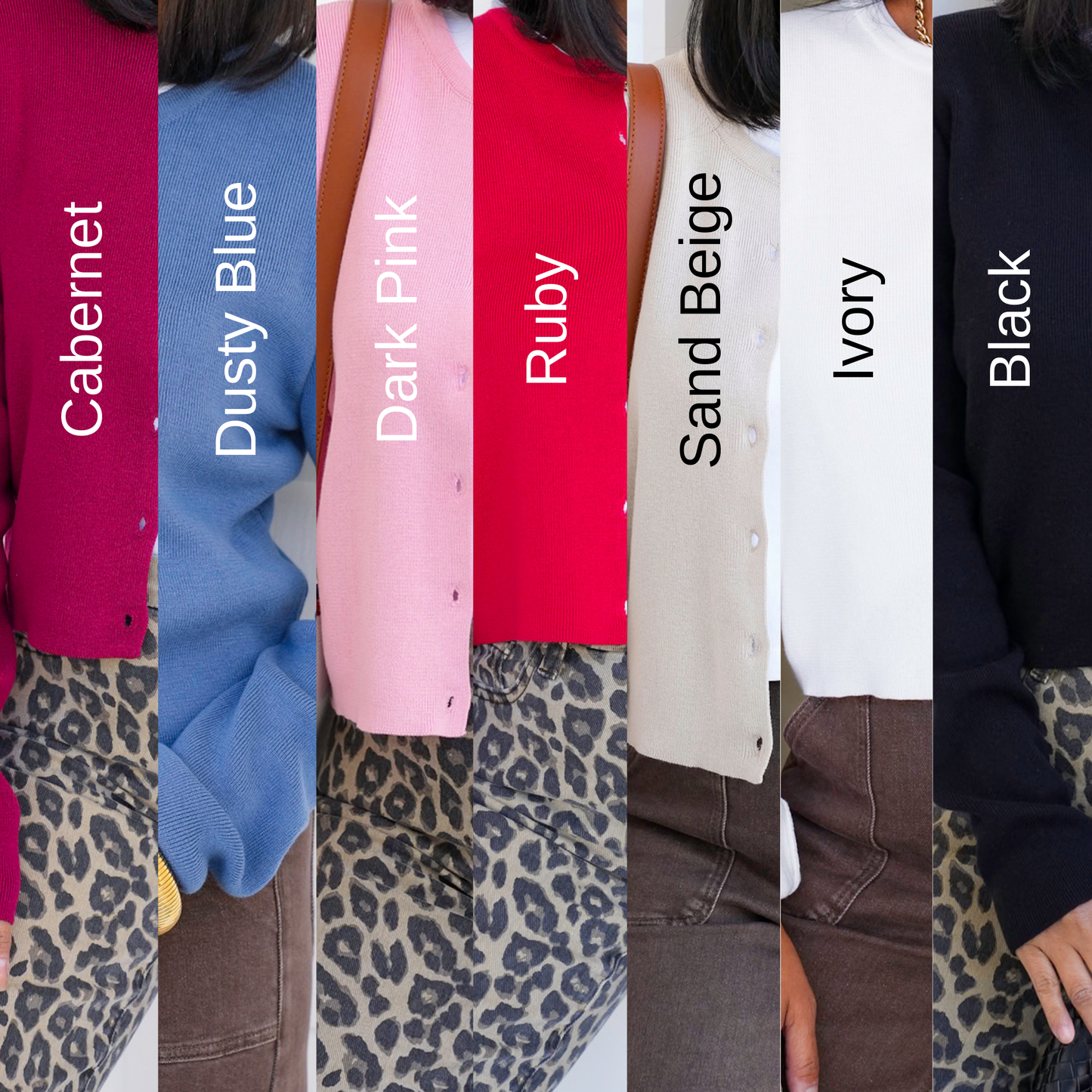 Door Buster! Zenana Button Up Crewneck Long Sleeve Cardigan