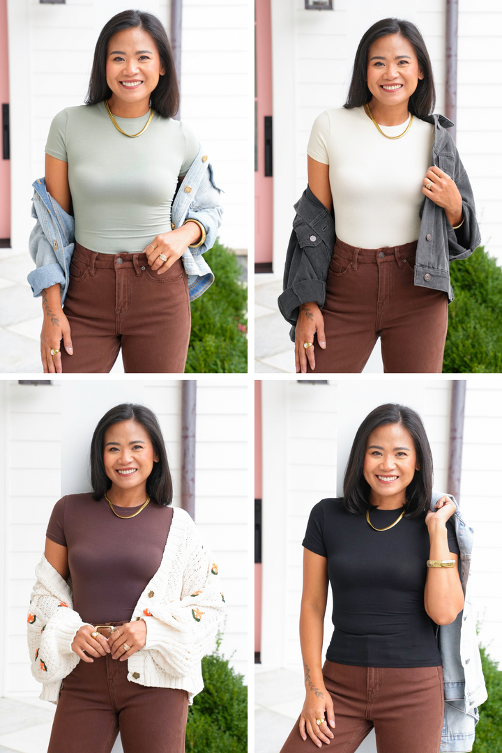 Basic Short Sleeve Tee Shirt