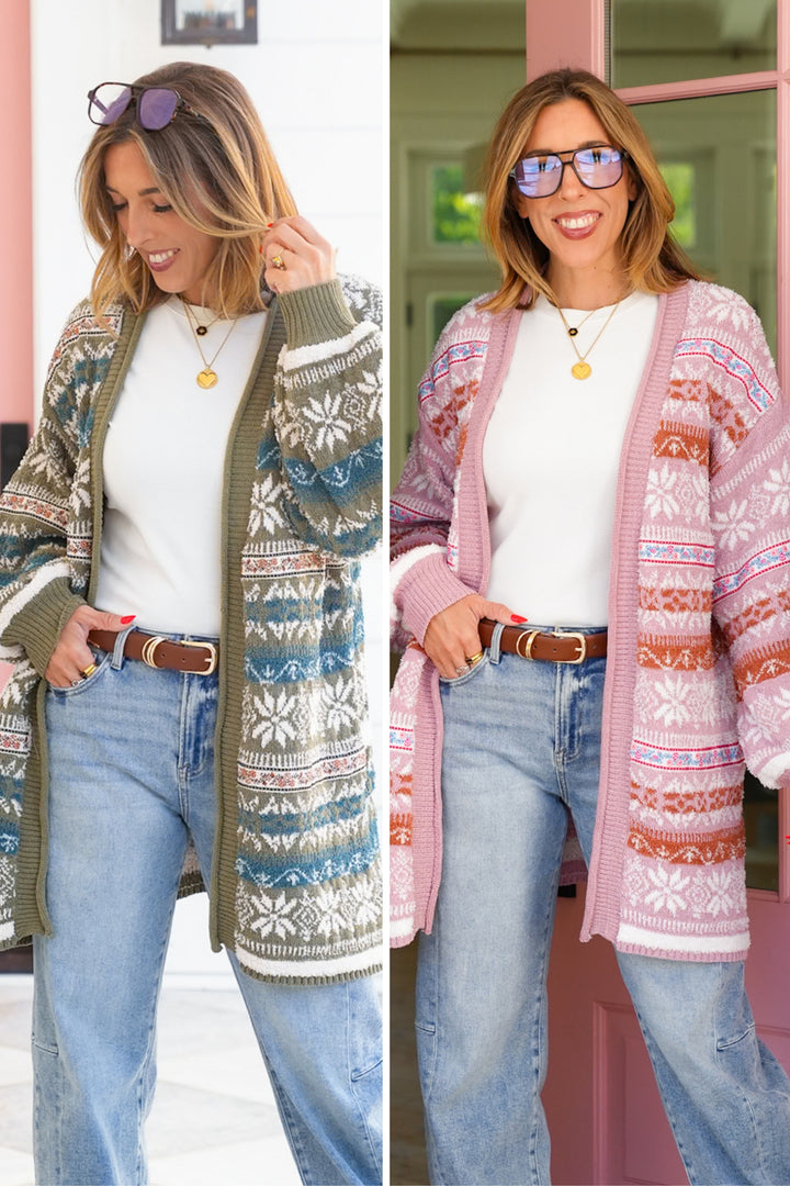 Restock! POL Long Sleeve Open Front Cardigan Sweater