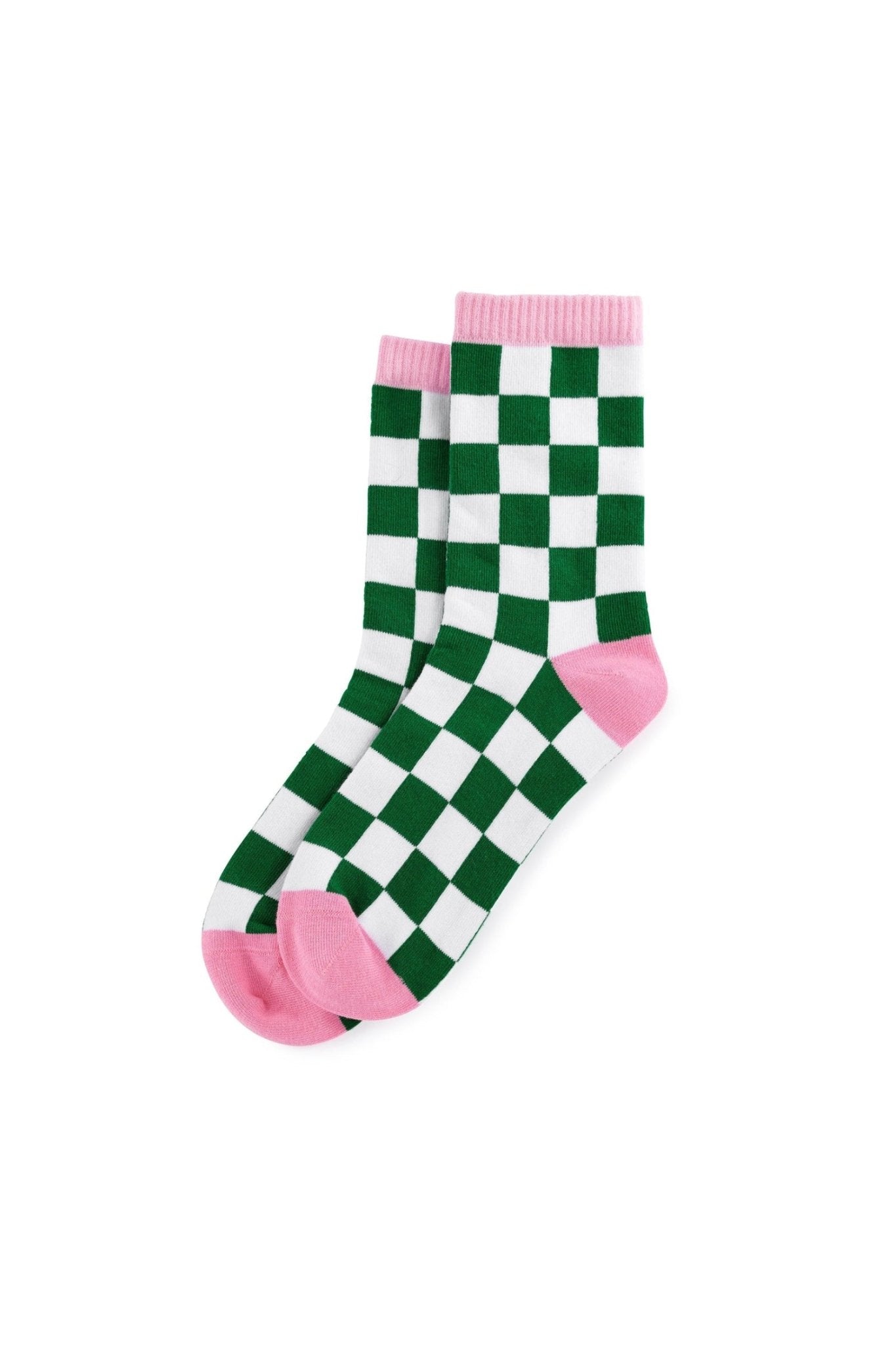 Lucky Check Socks - Freckled Poppy