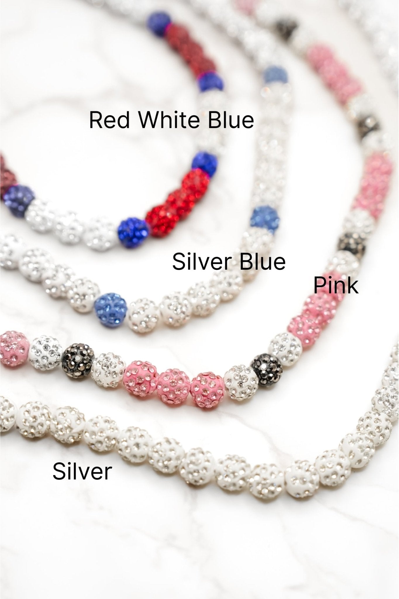 Glam Baseball Necklace - Freckled Poppy