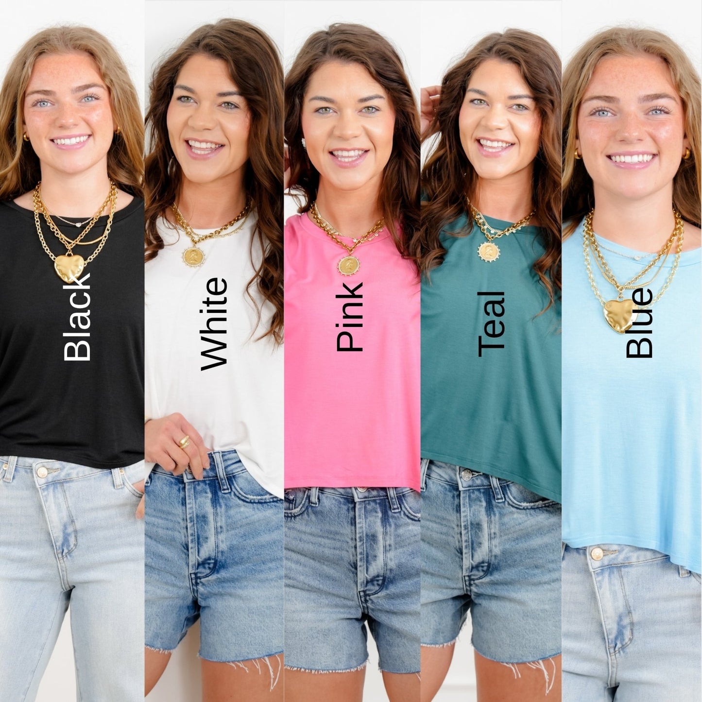 Door Buster! Short Dolman Sleeve Crew Neck High-Lo Top - Freckled Poppy