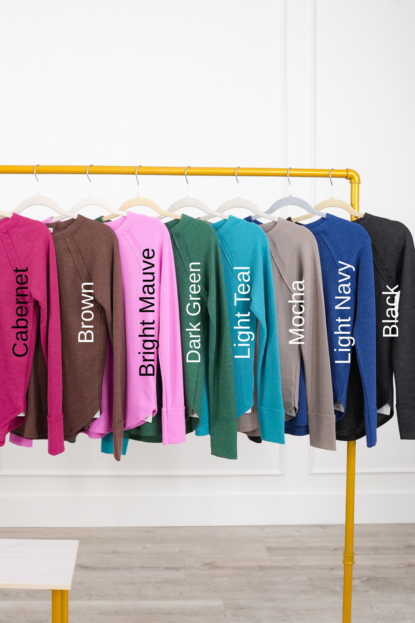 Door Busters! Zenana Baby Waffle Long Sleeve Top