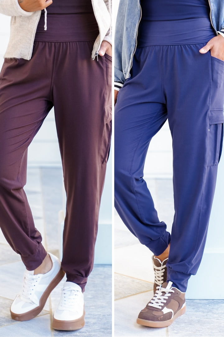 High Waist Jogger with Side Pockets