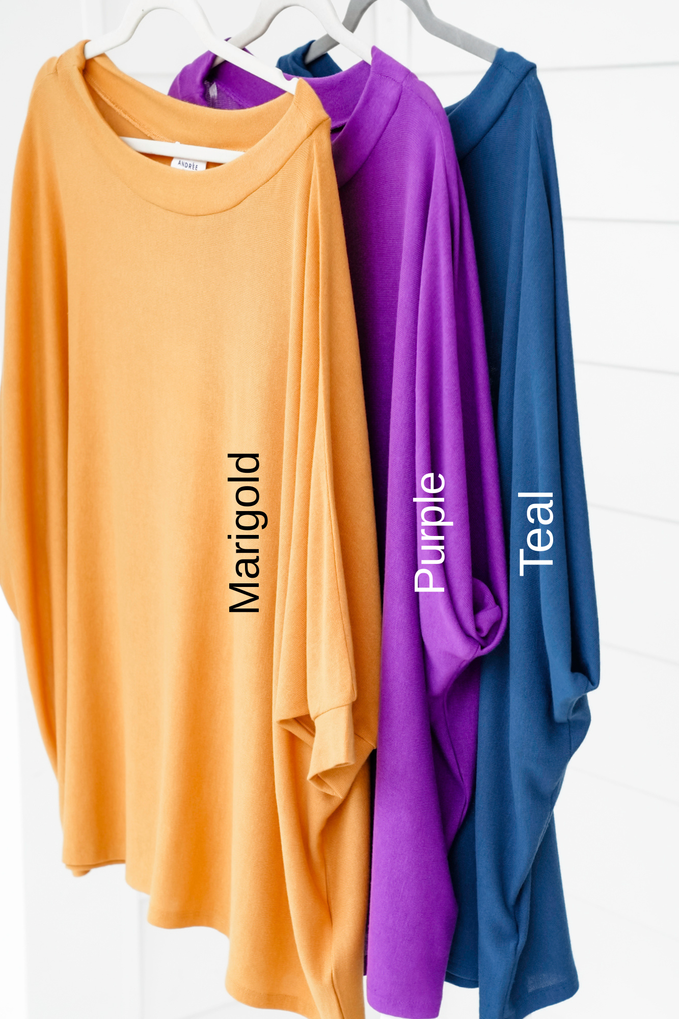 Plus/Reg Long Dolman Sleeve Round Neck Top