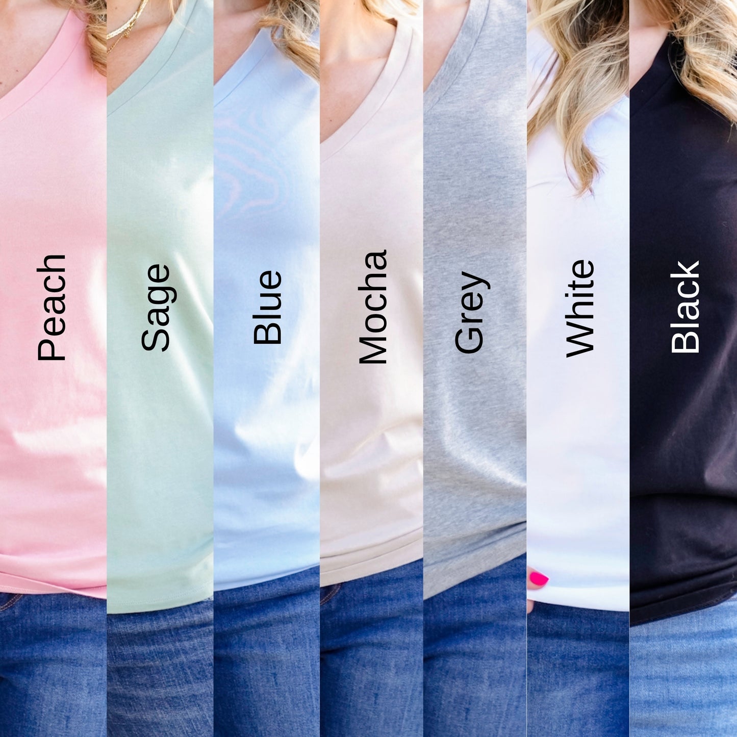 Door Buster! Cotton Short Sleeve V Neck T-Shirt