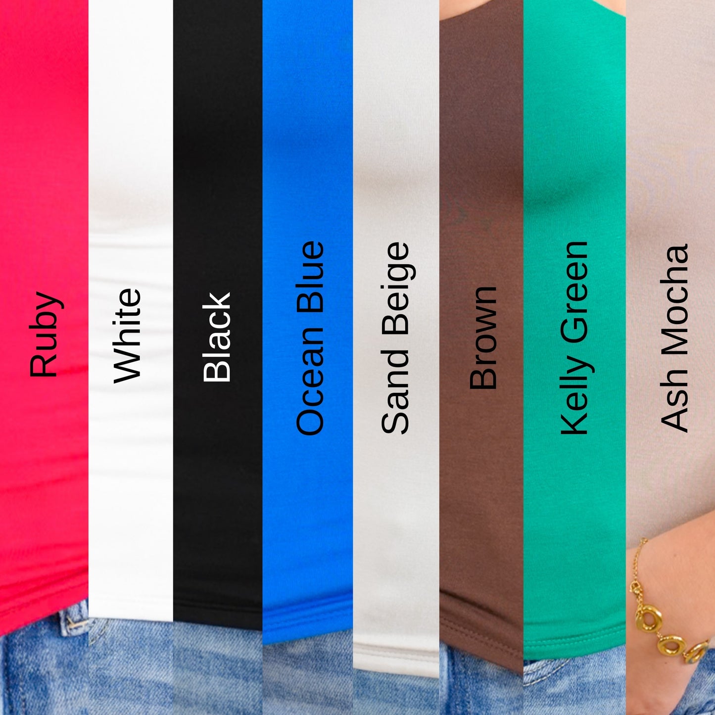 Door Buster! Zenana Premium Rayon Double Layered V-Neck Tank Top