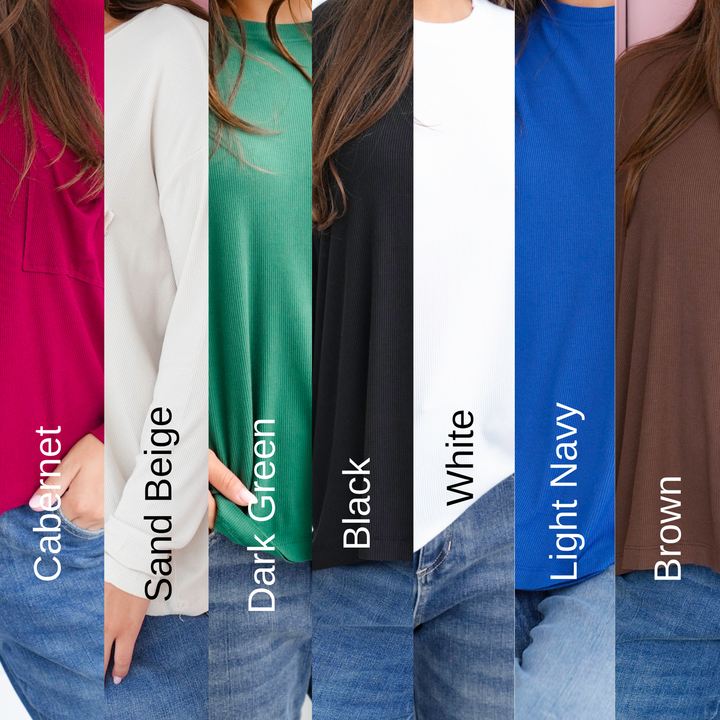 Door Buster! Zenana Ribbed Rayon Span Dolman Sleeve Top