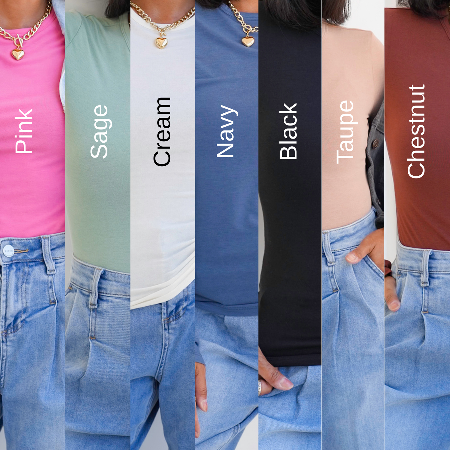 Door Buster! Basic Long Sleeve Crew Neck Top