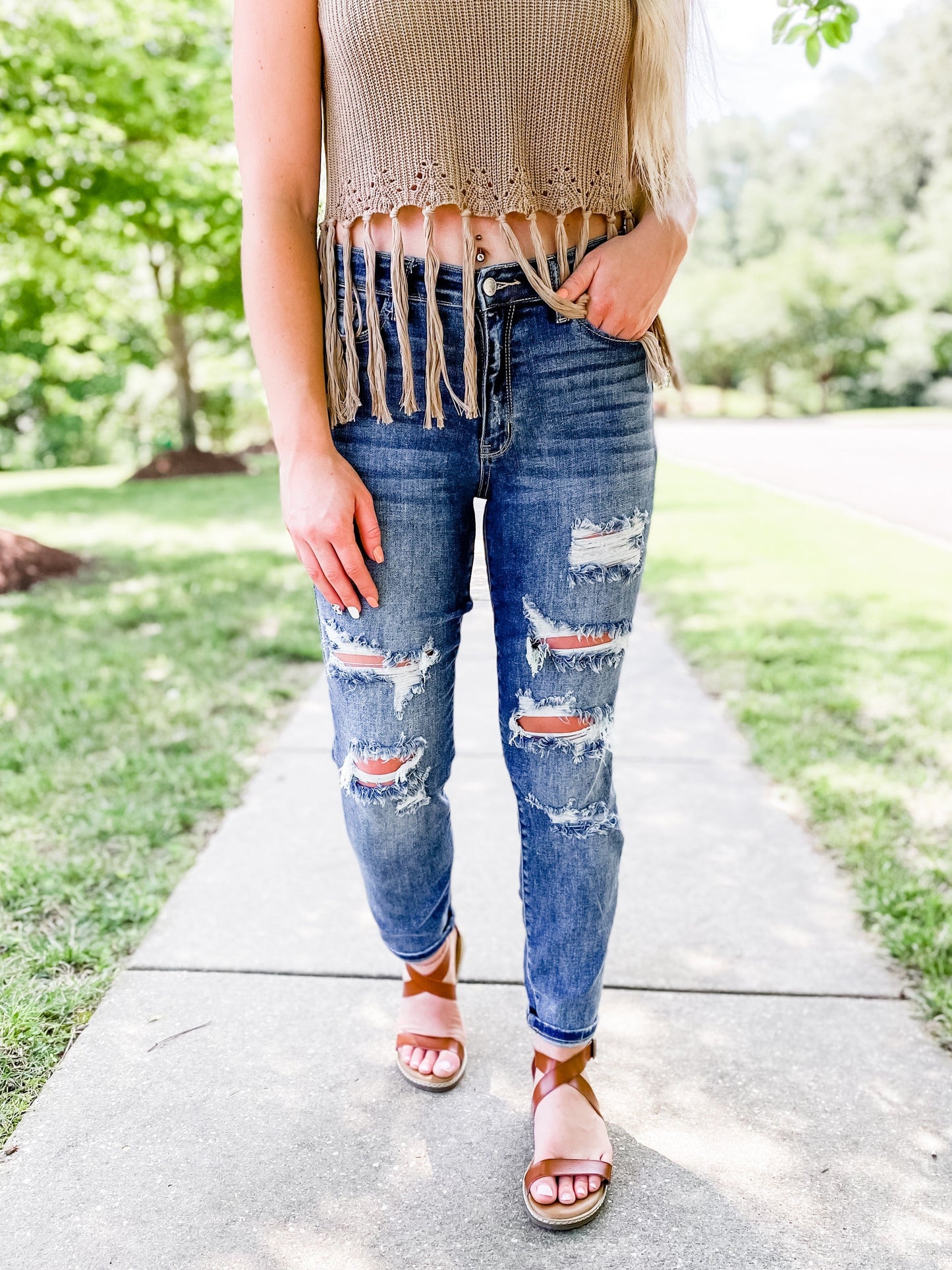 Judy Blue Put a Ring On It Boyfriend Jeans
