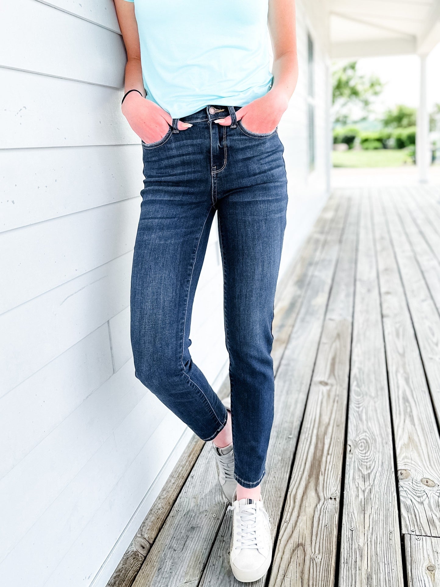 Judy Blue Sweet Escape Dark Wash Relaxed Fit Jeans