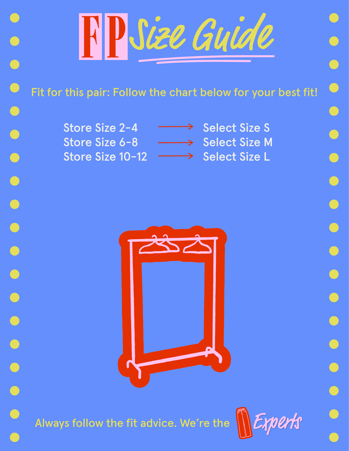 S-L 2-4 Reg Fit Sizing