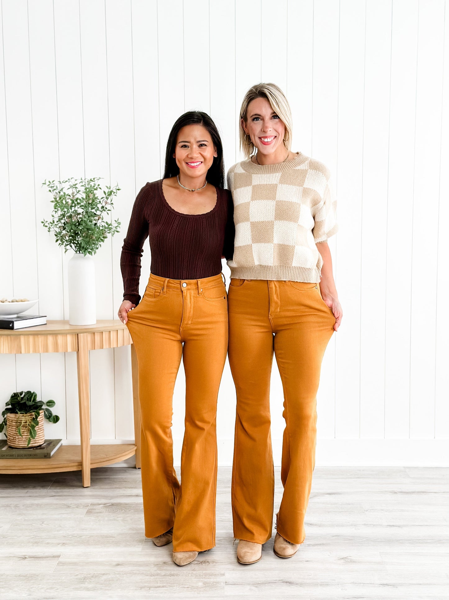 Judy Blue Goldilocks Marigold High Rise Tummy Control Flare Jeans