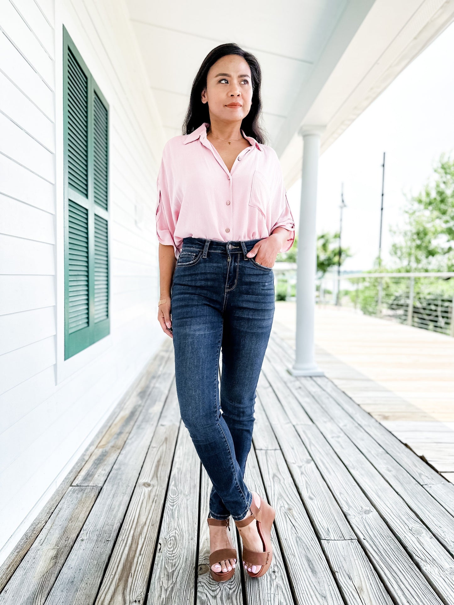 Judy Blue Sweet Escape Dark Wash Relaxed Fit Jeans