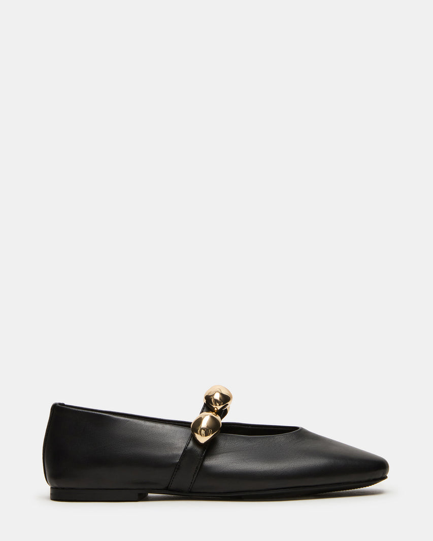 Steve Madden Slip On Loafers with Gold Link Strap