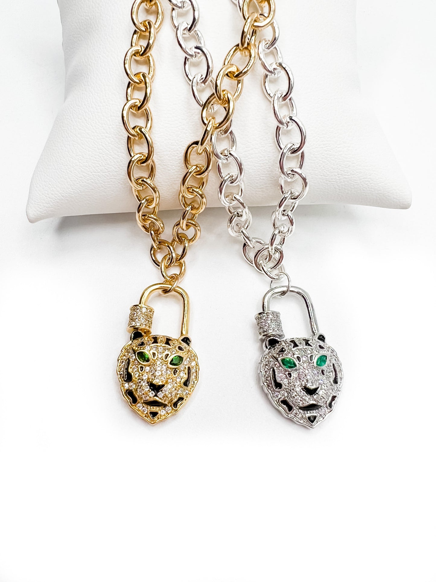 Love, Poppy Crystal Adorned Lion Lock