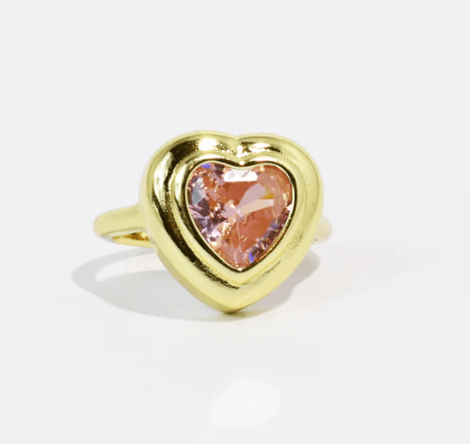 Treasure Jewels Garden Cushion Gem Ring - Freckled Poppy