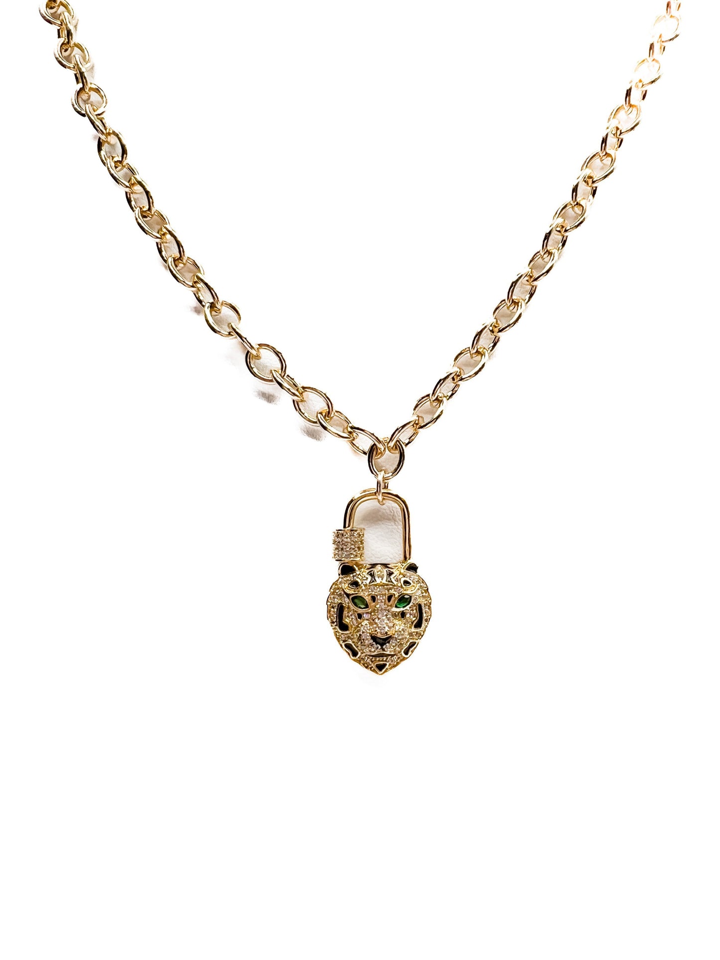 Love, Poppy Crystal Adorned Lion Lock