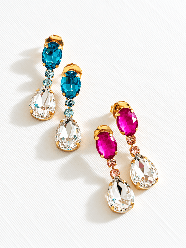 SIENNA by Tova Mini Mia Teardrop Earrings - Freckled Poppy