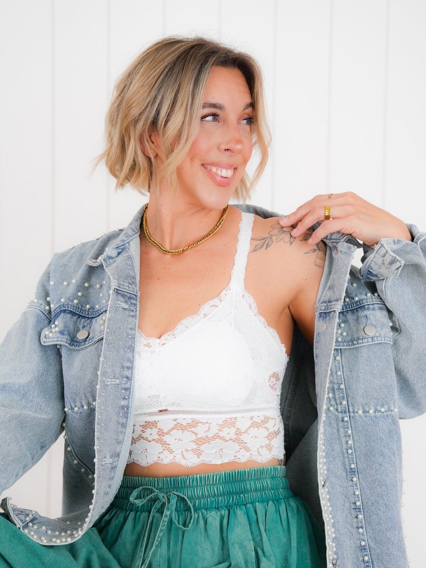 Restocks!! Plus/Reg Lace Racerback Bralette With Adjustable Straps (Multiple Colors)