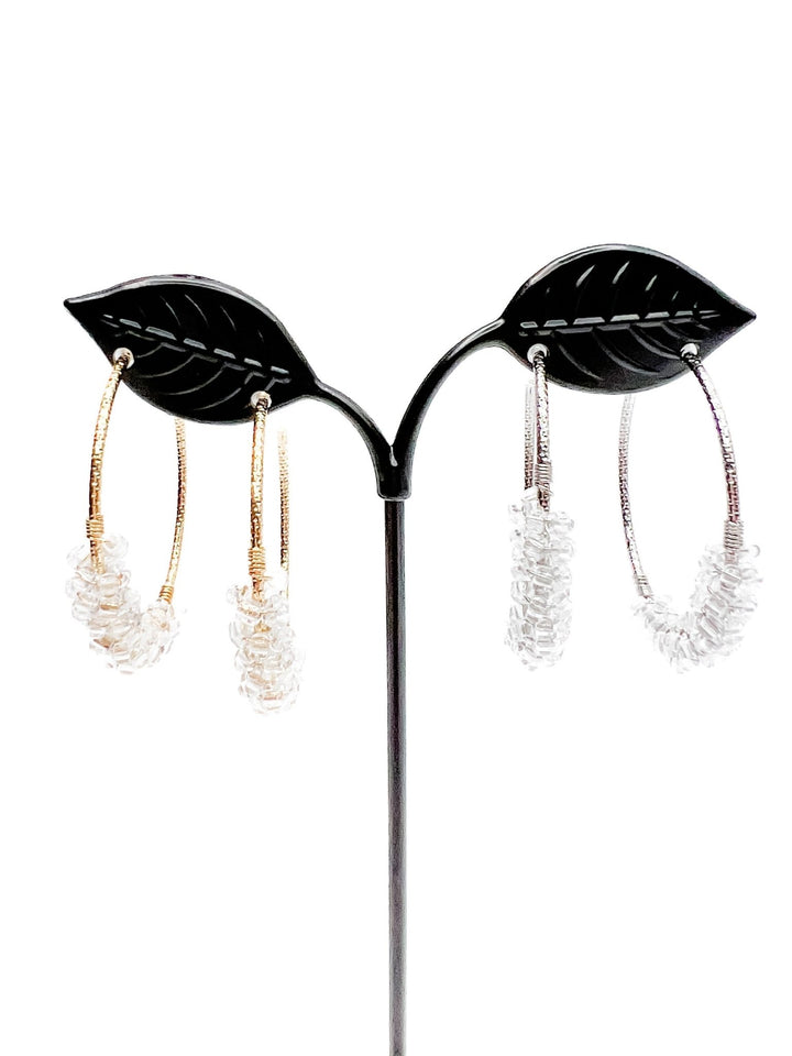 Love, Poppy Crystal Wrapped Earring - Freckled Poppy