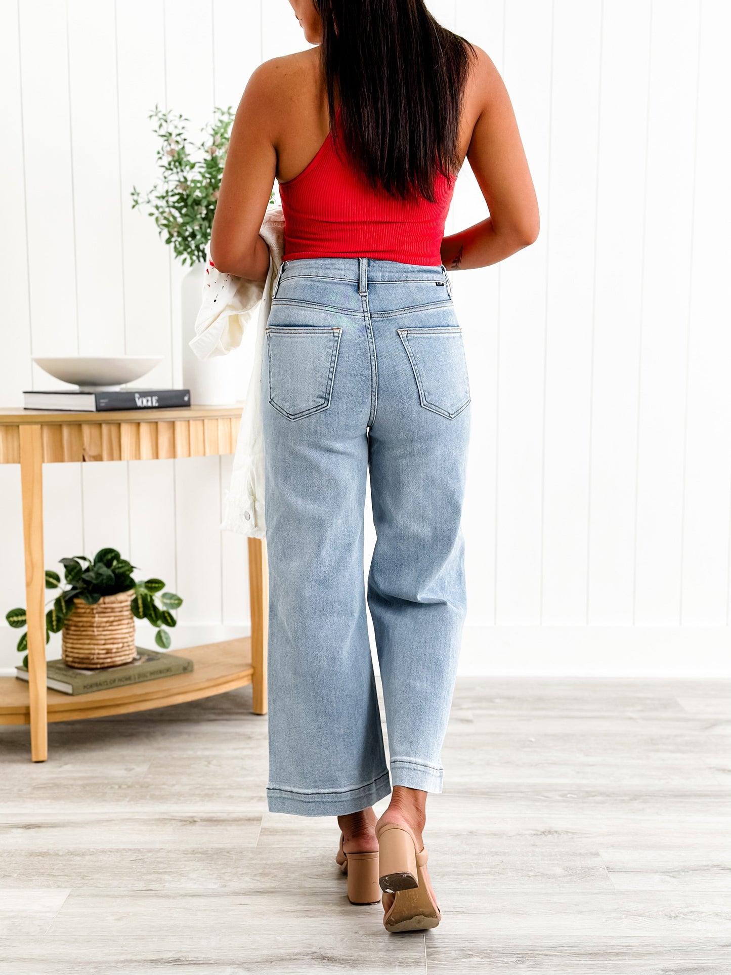 Risen The Essential Wide Leg Crop Jeans