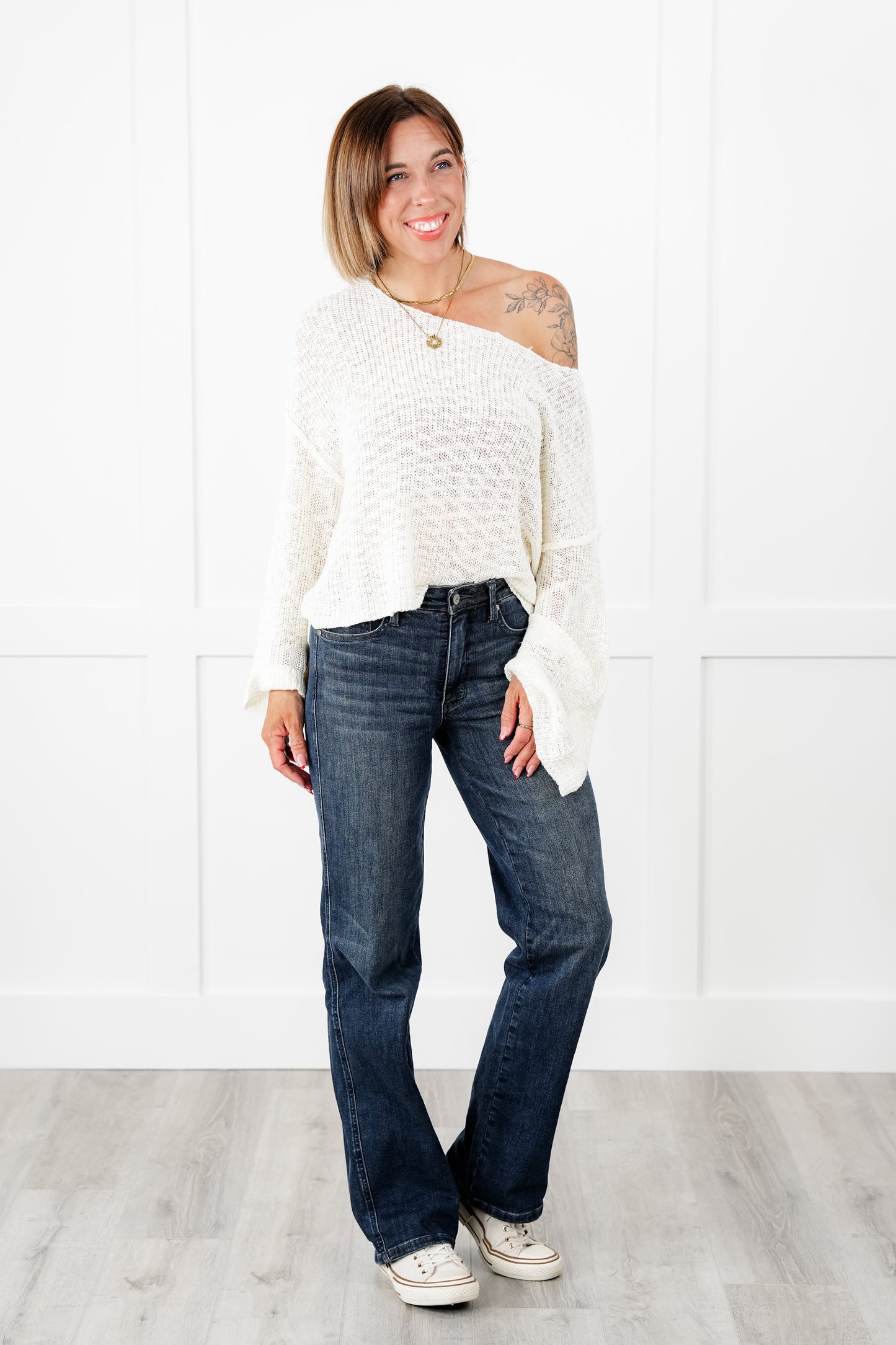 Judy Blue My Obsession Dark Wash Mid Rise Tummy Control Classic Straight Leg Jeans