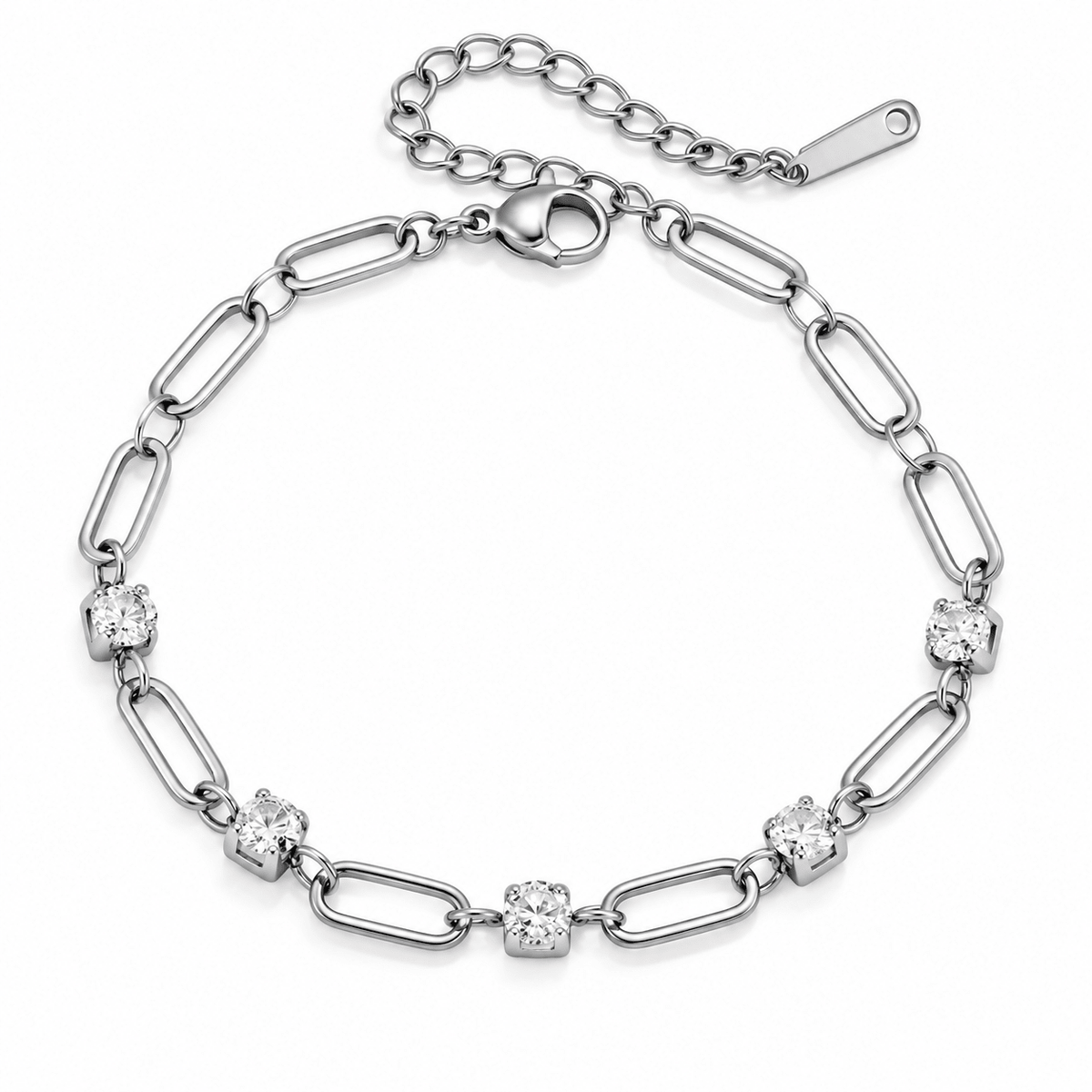 Paper Link Tennis Chain Bracelet - Freckled Poppy