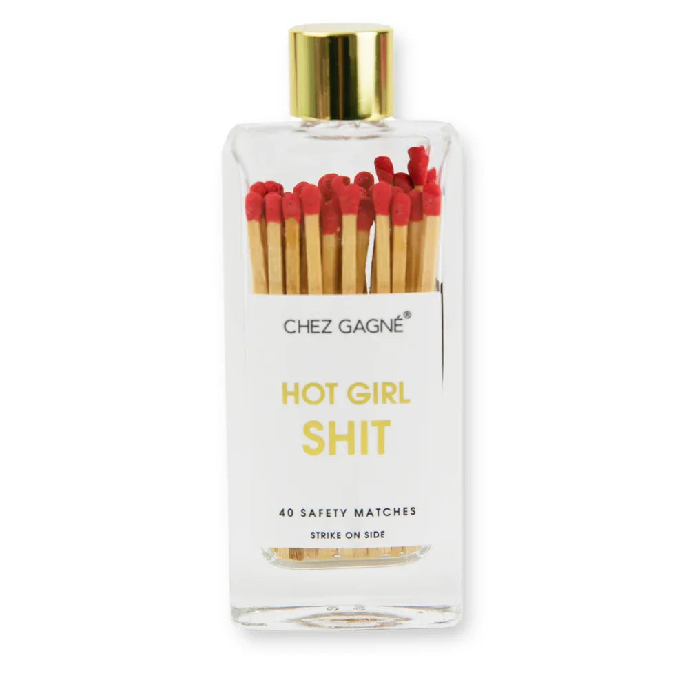 Chez Gagne Glass Bottle Safety Matches