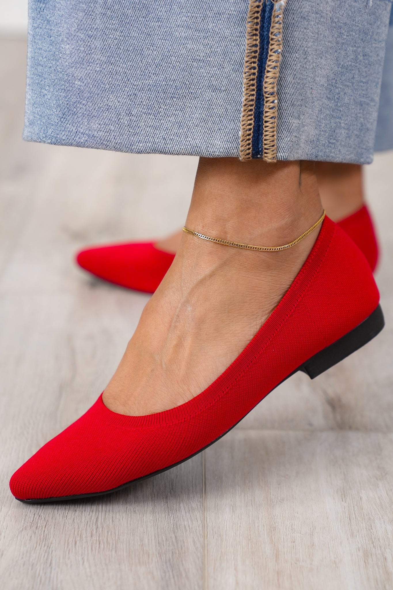 MIA Textured Knit Ballet Flat