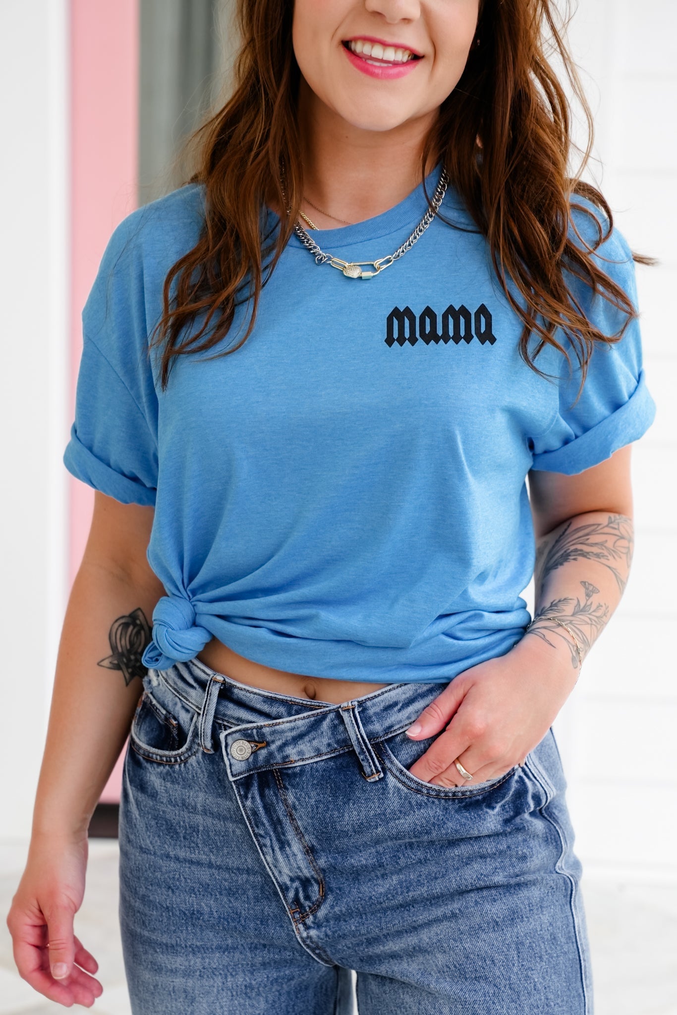 Plus/Reg Short Sleeve "Mama" Graphic Tee