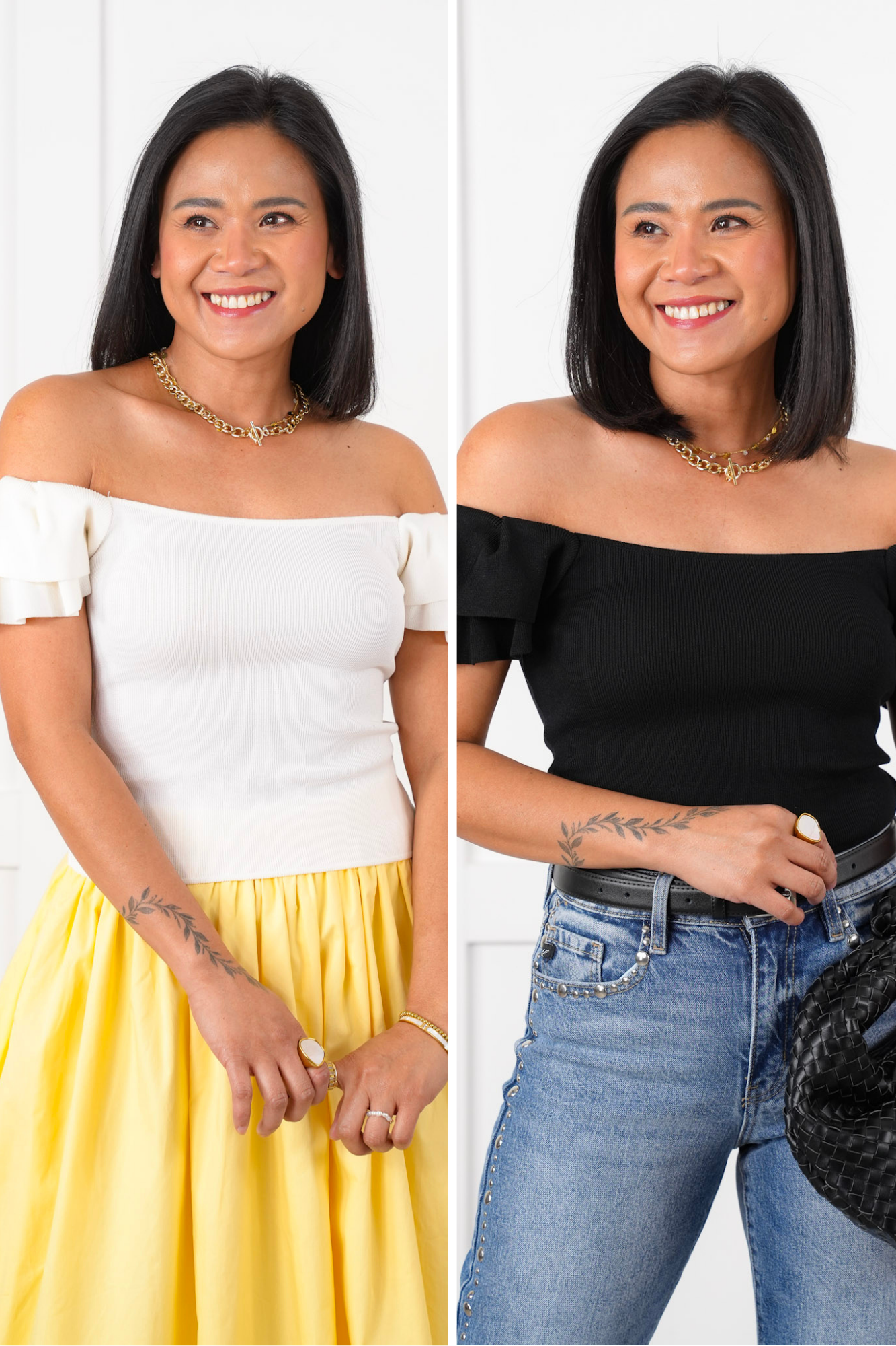 Ruffled Cap Sleeve Square Neck Ribbed Knit Top