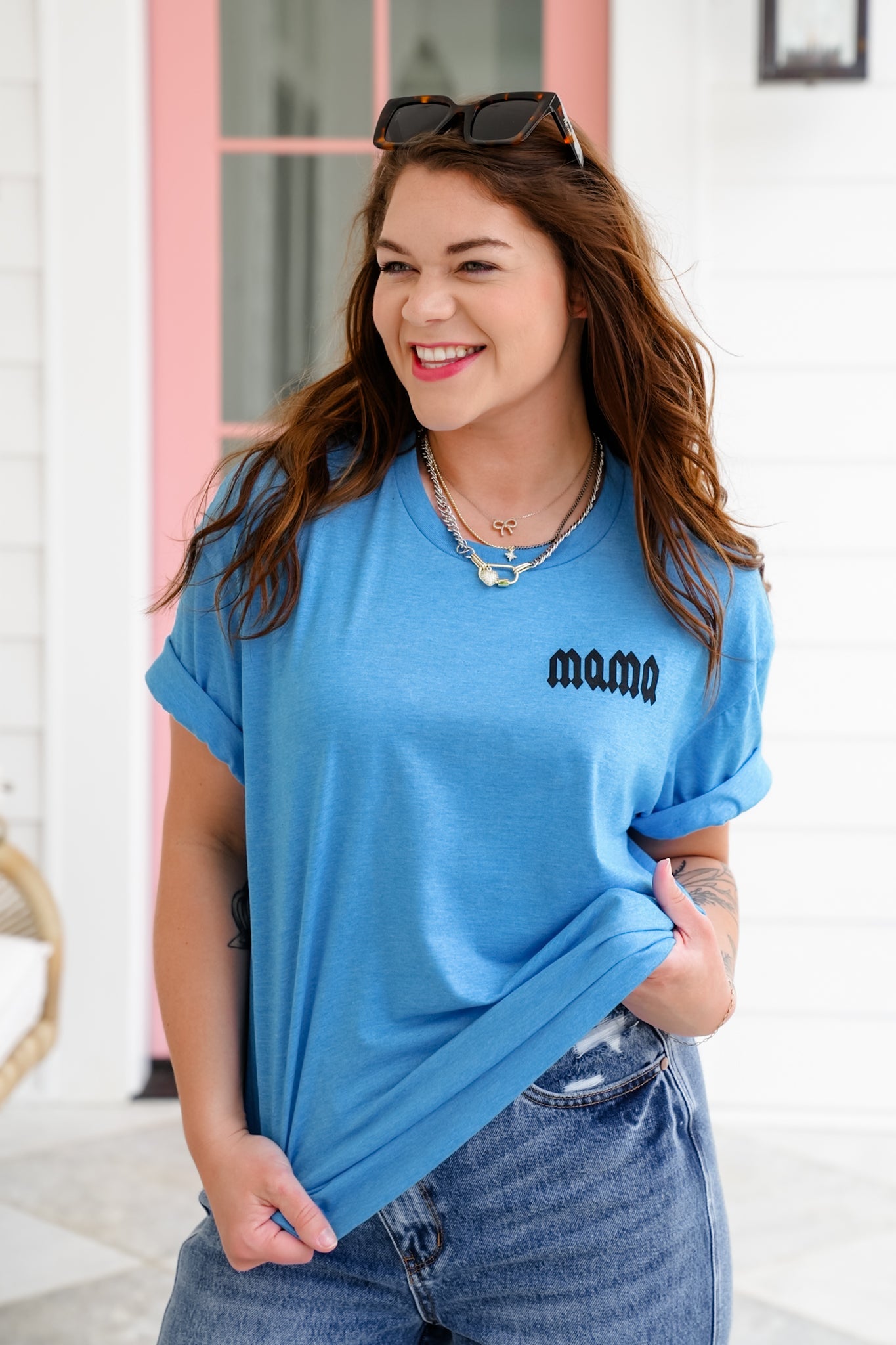 Plus/Reg Short Sleeve "Mama" Graphic Tee