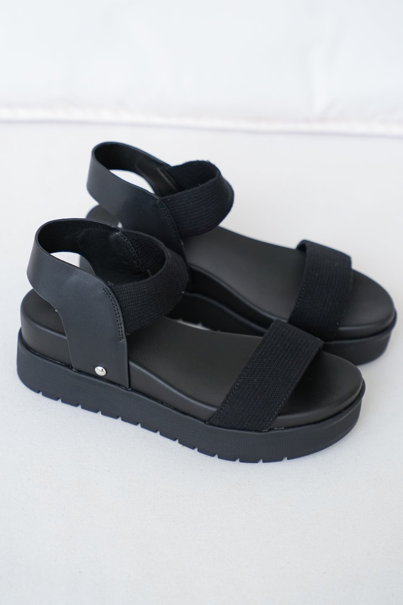 MIA Platform Sandal with Elastic Strap