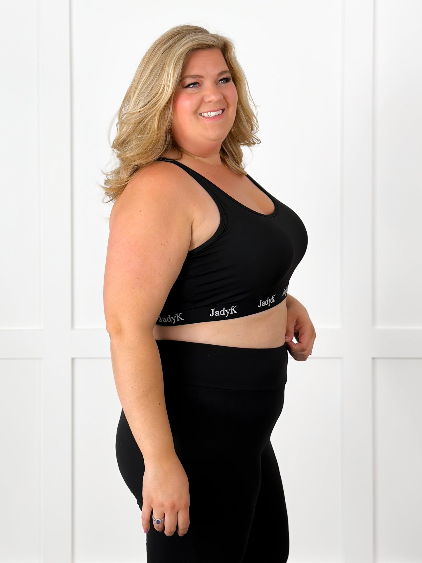 Plus/Reg Silky Sports Bra with Elastic Band (Multiple Colors)