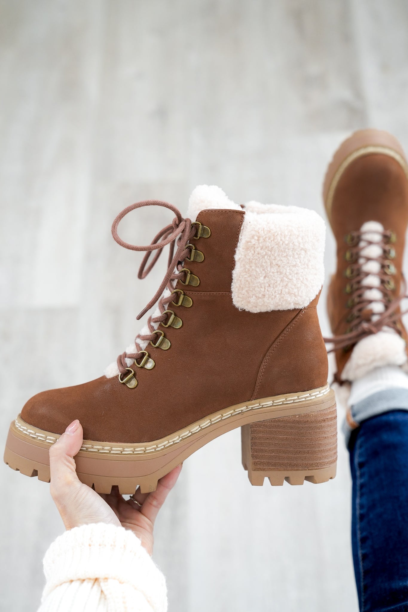 MIA Ankle Boots with Cozy Vegan Fur Lining