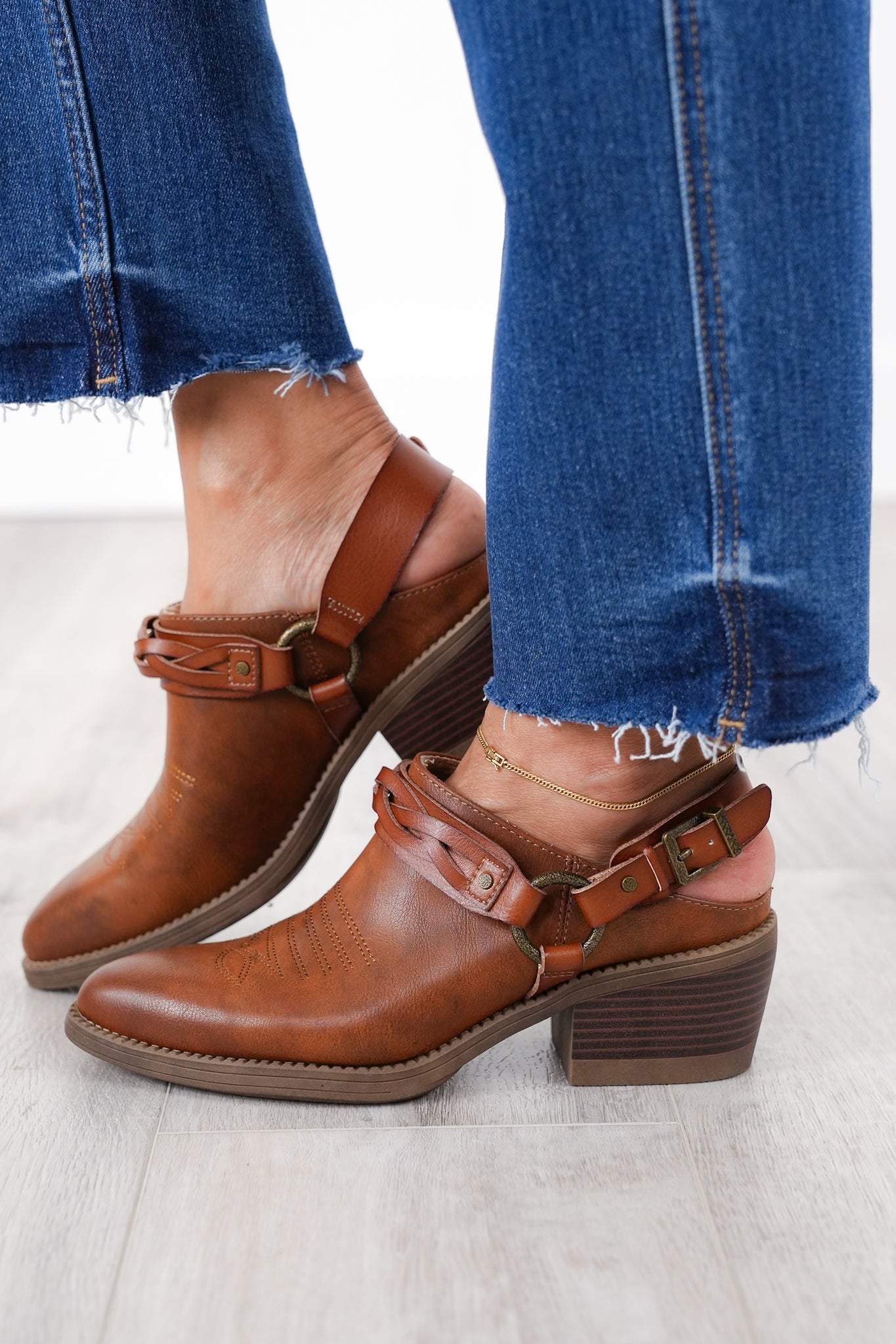 Blowfish Western Style Braided Strap Mule