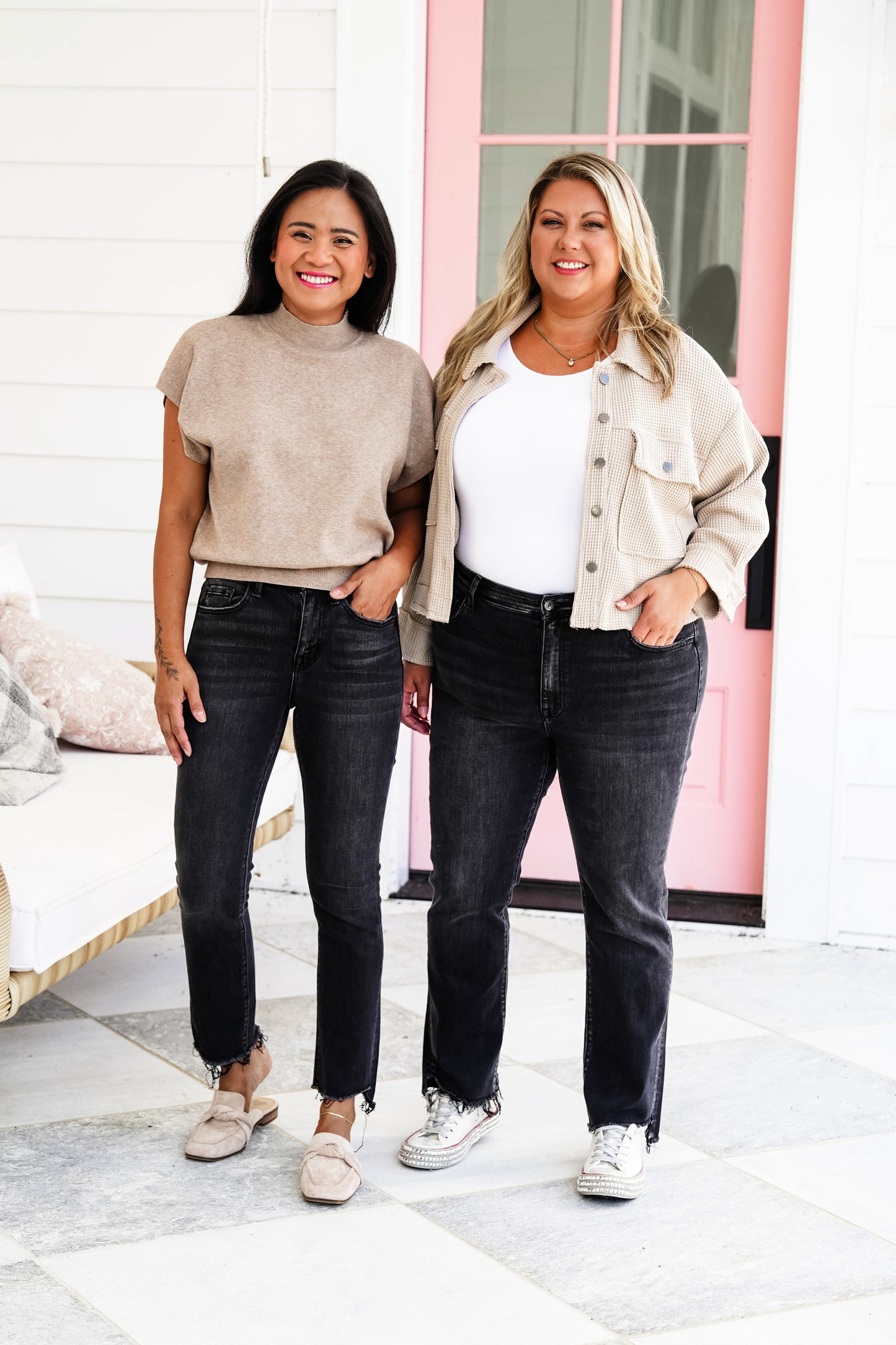 Vervet High Rise Black Cropped Flare Jeans