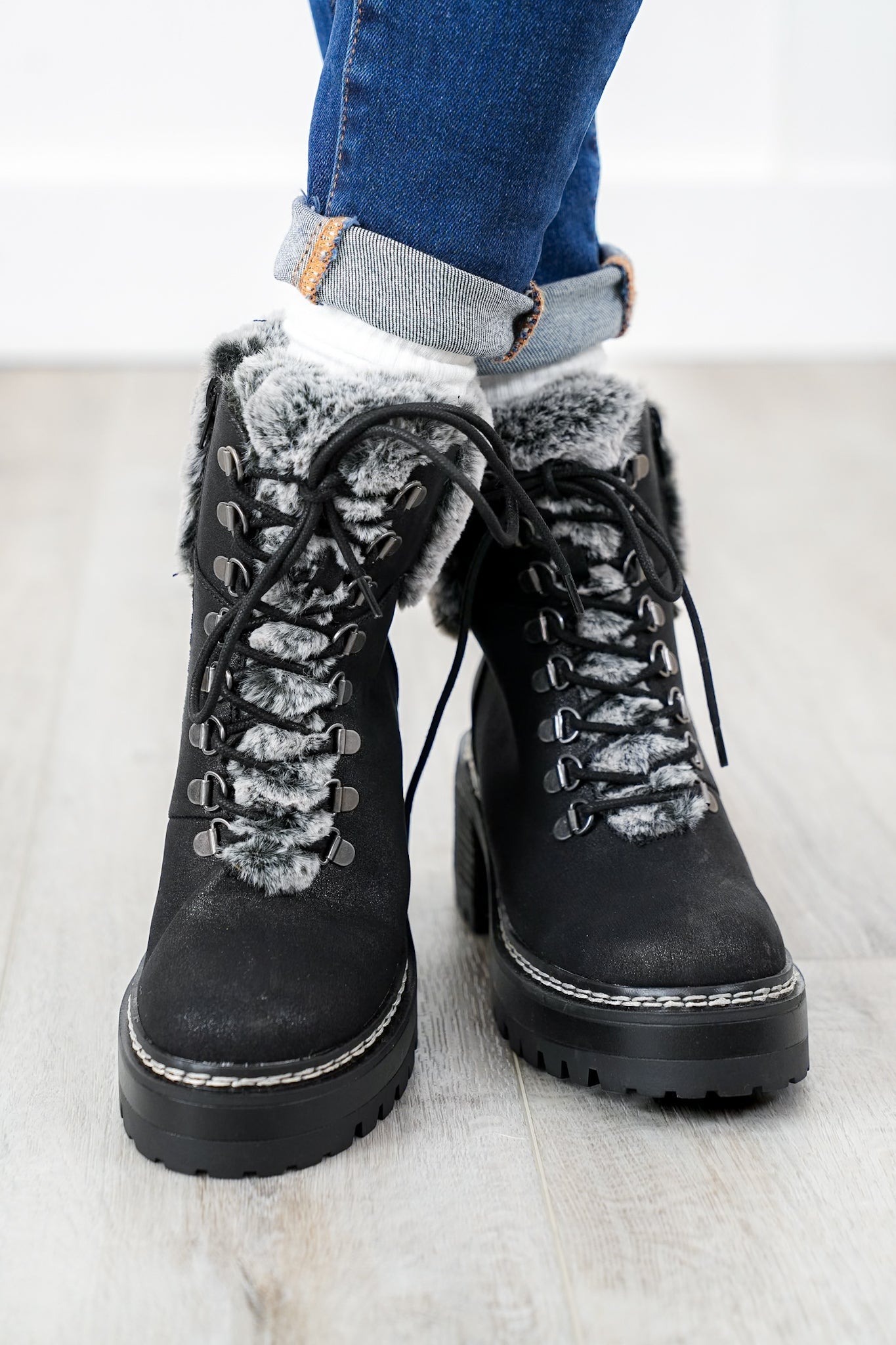 MIA Ankle Boots with Cozy Vegan Fur Lining